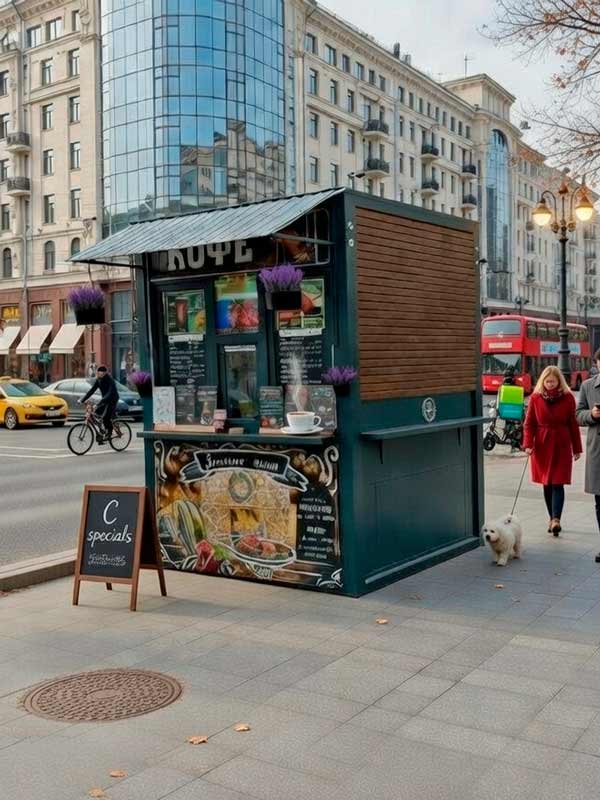 Ларёк из сэндвич-панели. ООО "КДом"