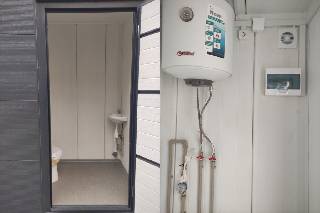 Туалет из сендвич панелей