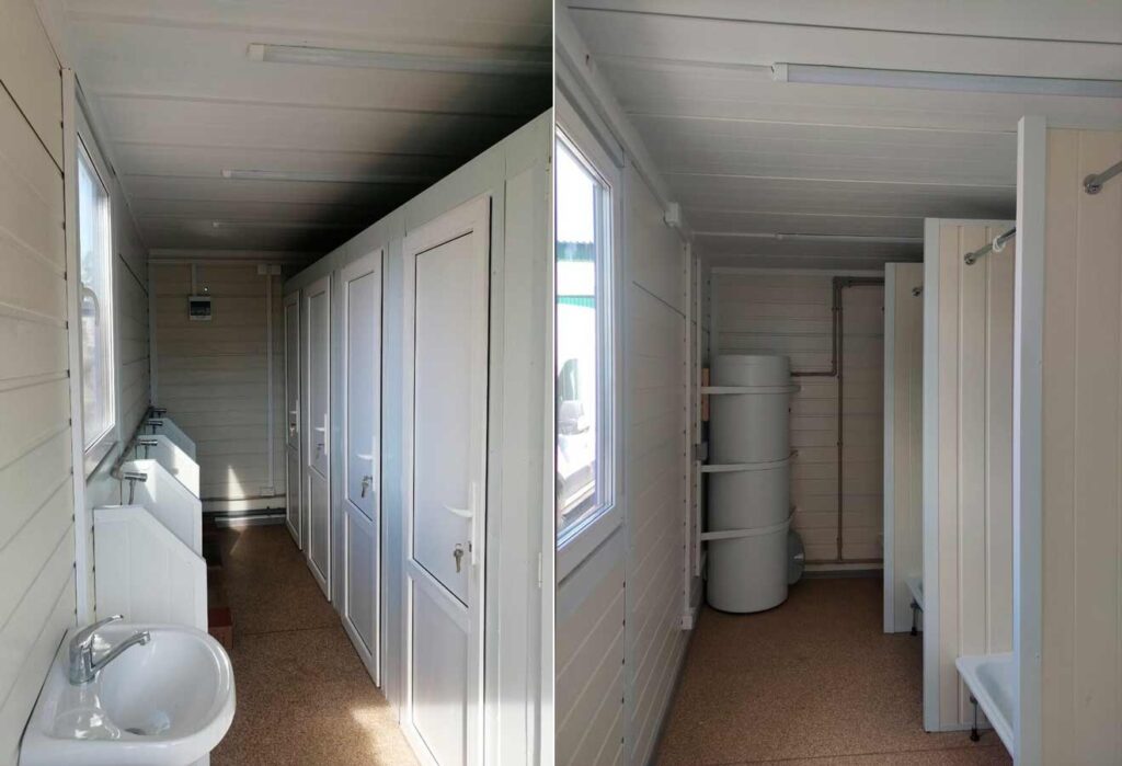 Санитарный модуль из сендвич панелей